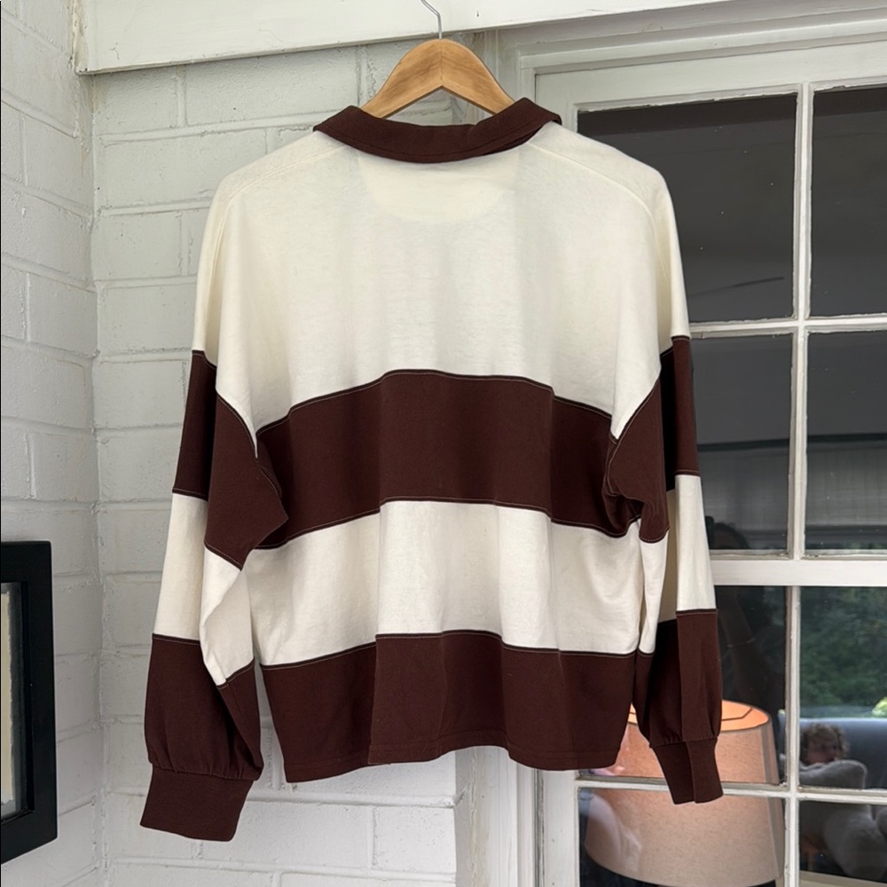 Striped Rugby Polo Shirt - Picture 4 of 4